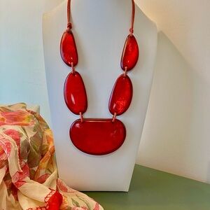 Stylish Red Necklace